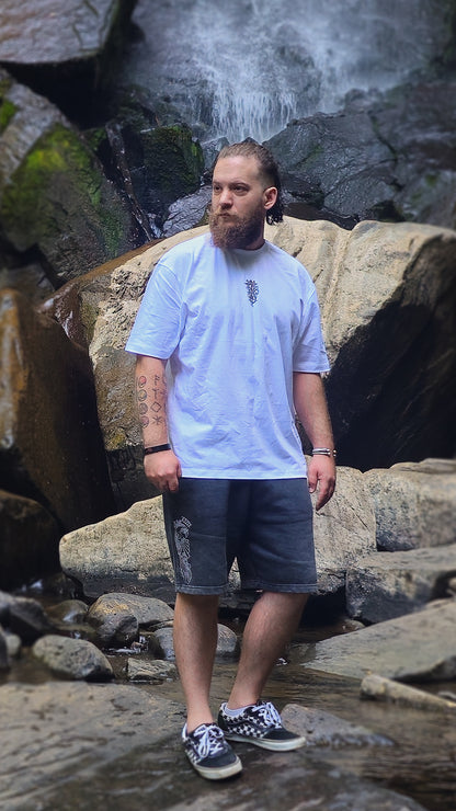 Jormungandr vs Thor - Heavyweight Oversized Tshirt