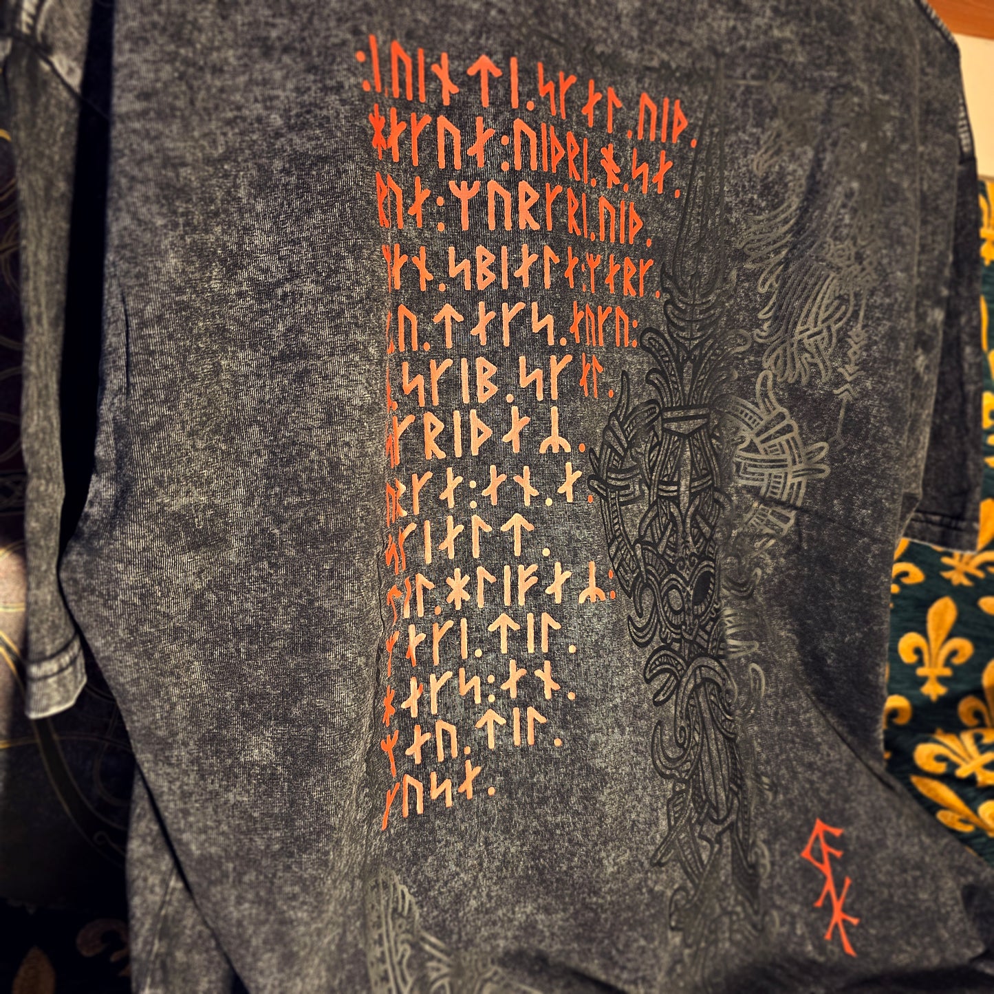 Odin, Allfather - Acid Washed Tshirt