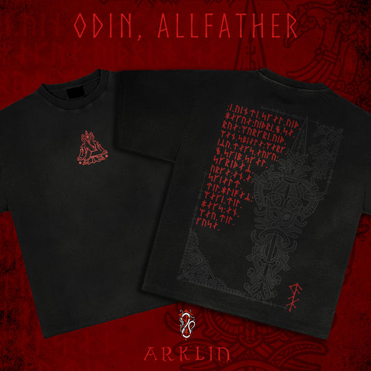Odin, Allfather - Acid Washed Tshirt