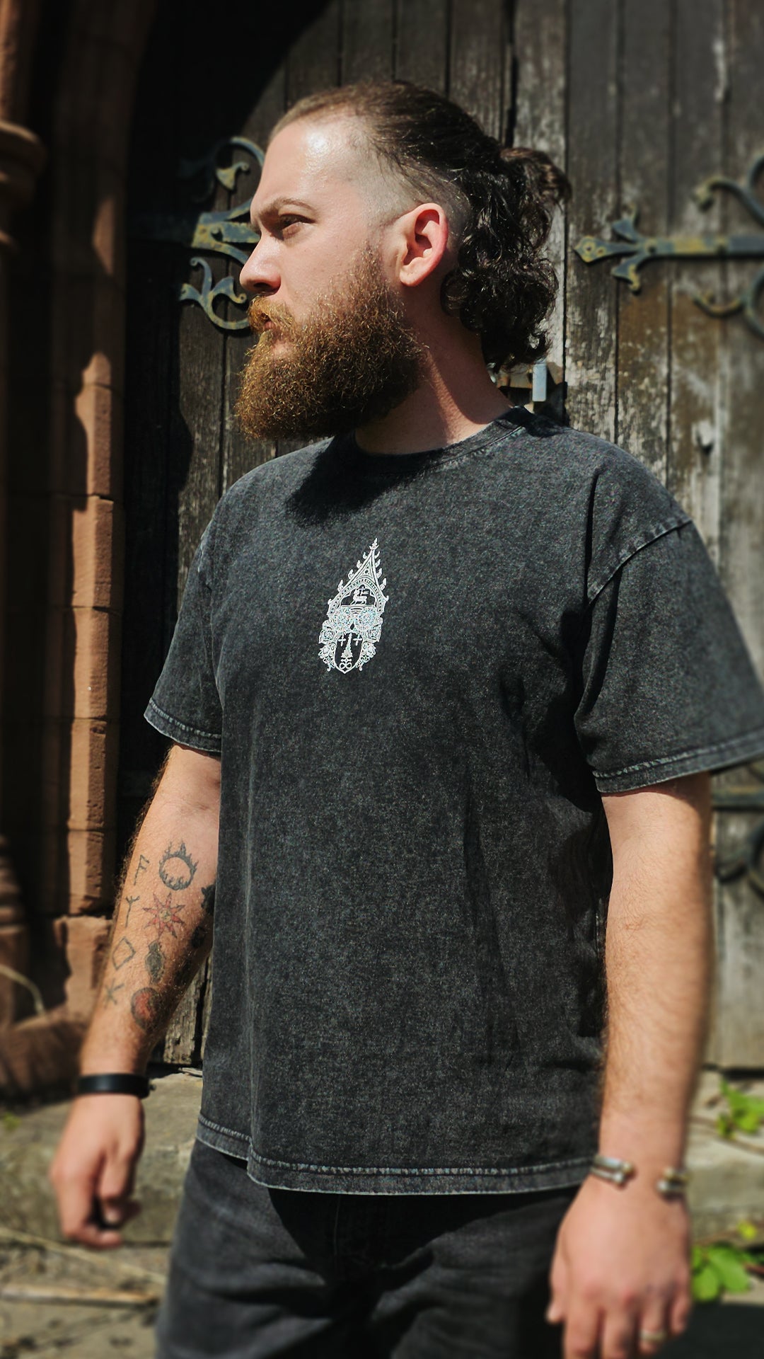 Eques Satanus - Black Vintage Distressed Tshirt