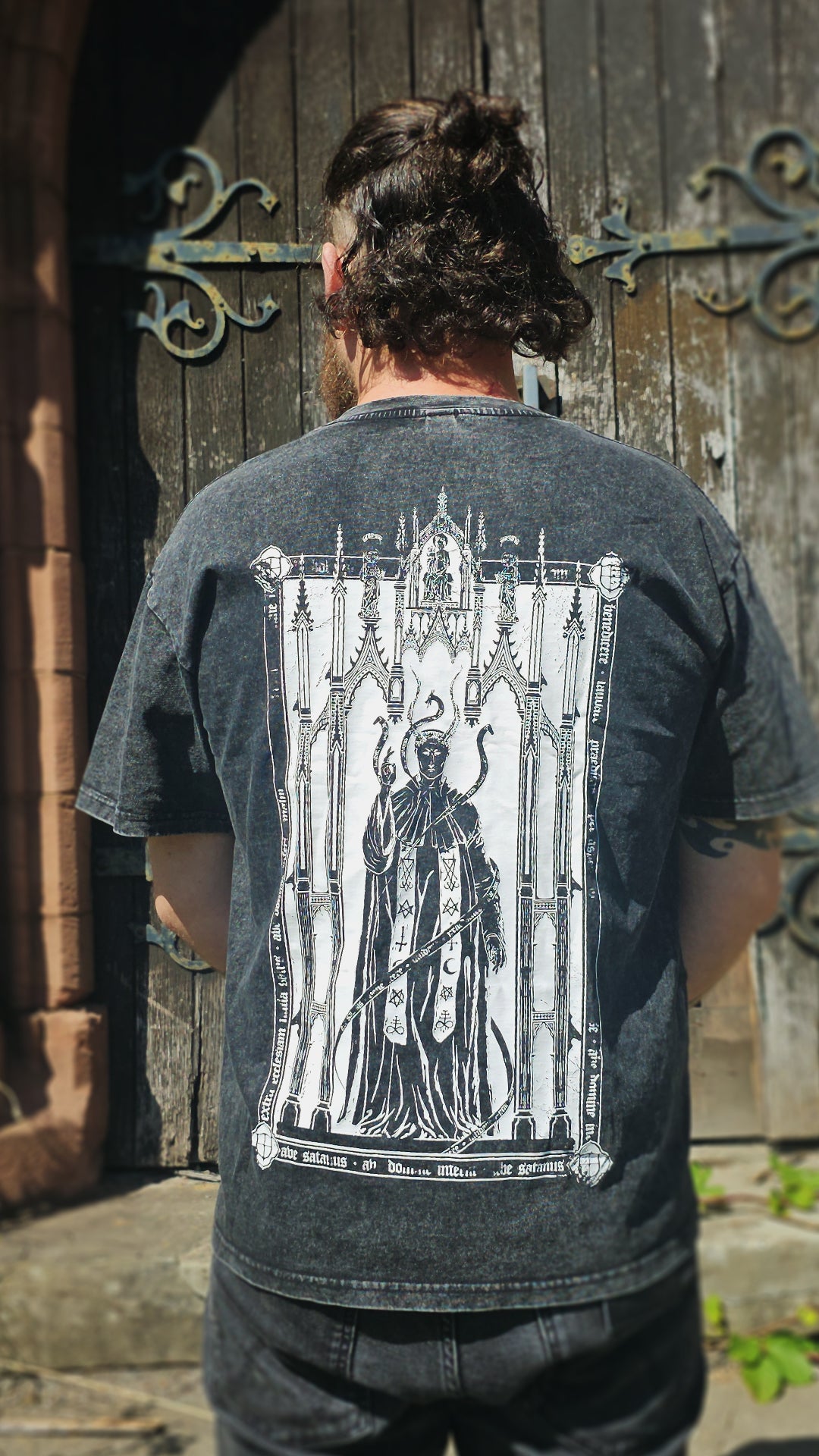 Ave Satanus - Black Vintage Distressed Tshirt