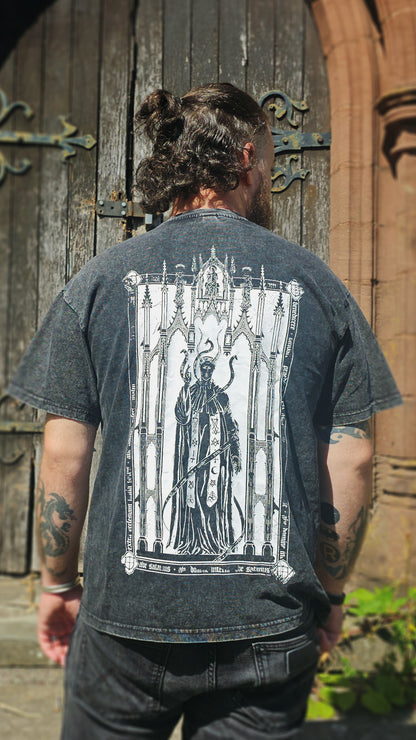 Ave Satanus - Black Vintage Distressed Tshirt