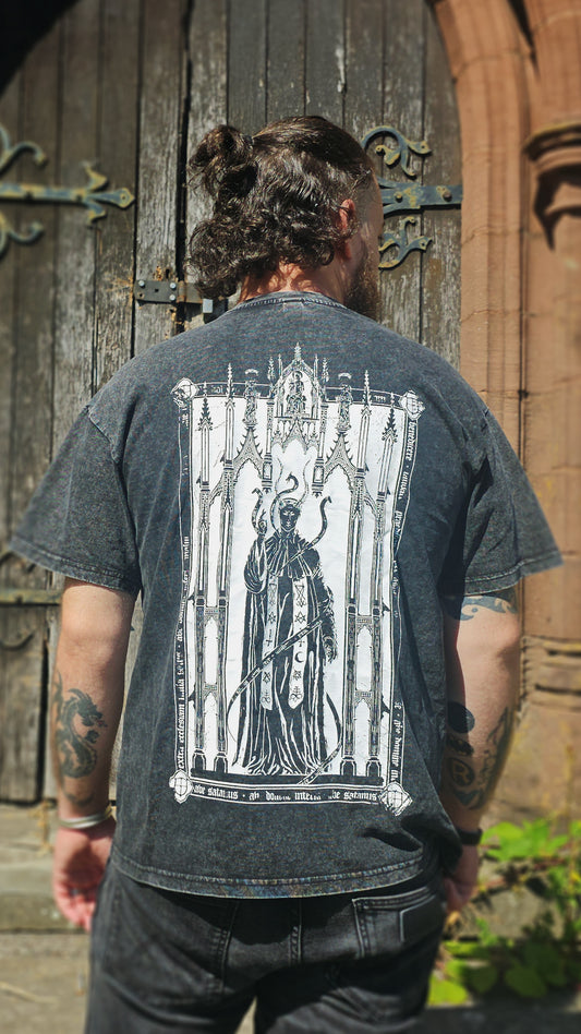 Ave Satanus - Black Vintage Distressed Tshirt