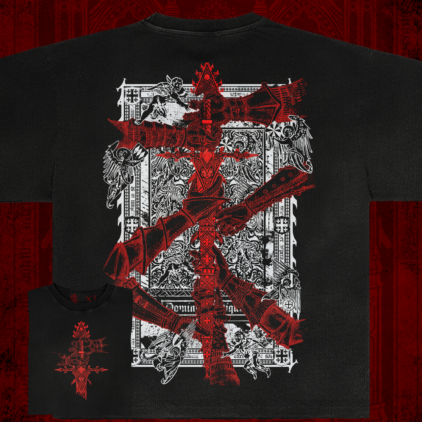 PREORDER OCT - Grasped by the Blade - Boxy Black Tshirt
