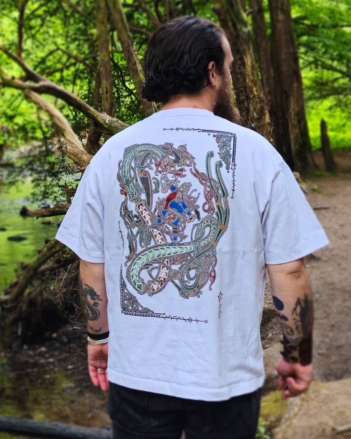 Jormungandr vs Thor - Heavyweight Oversized Tshirt