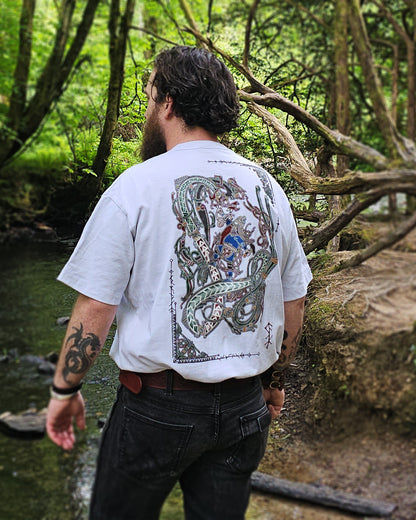 Jormungandr vs Thor - Heavyweight Oversized Tshirt