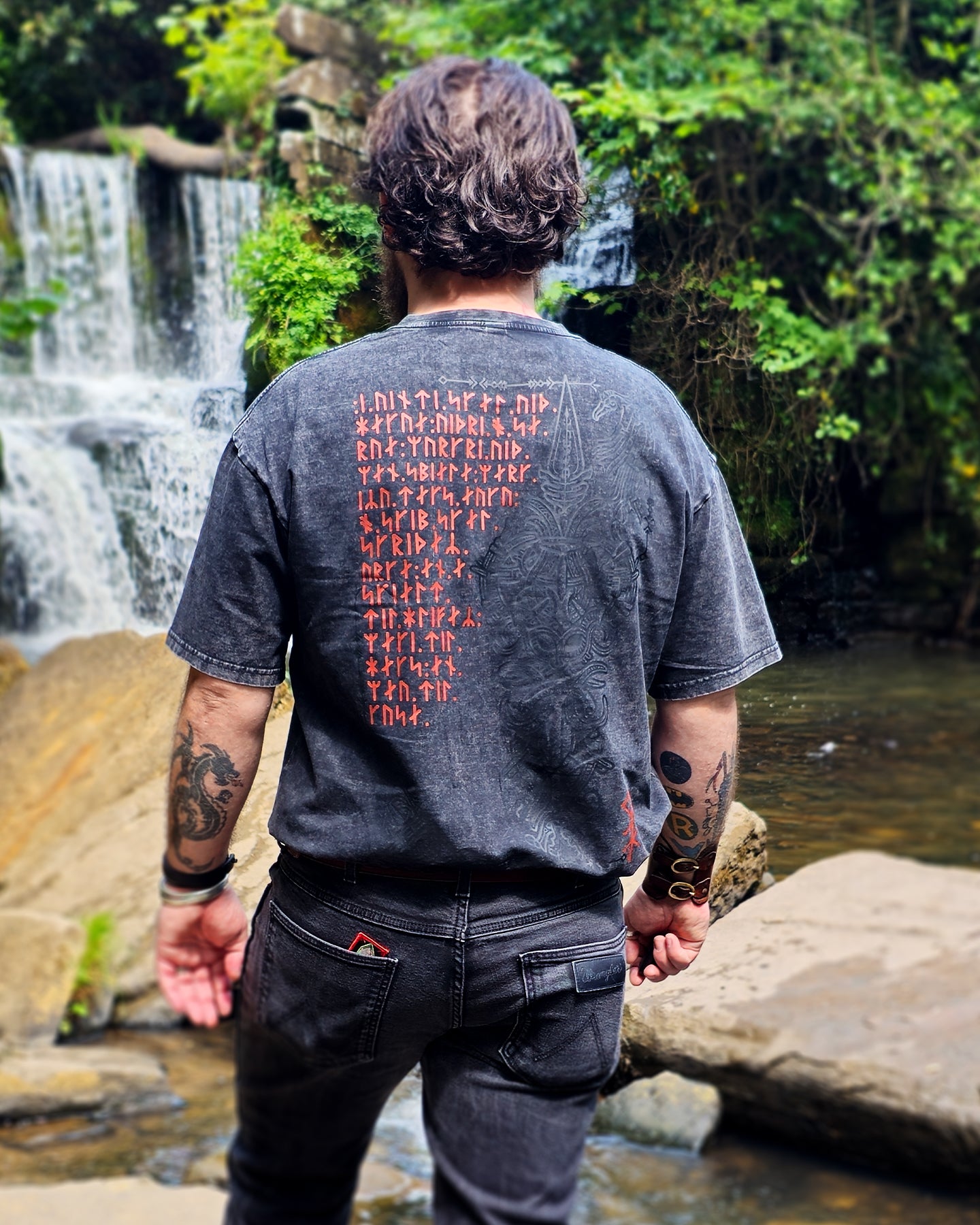 Odin, Allfather - Acid Washed Tshirt