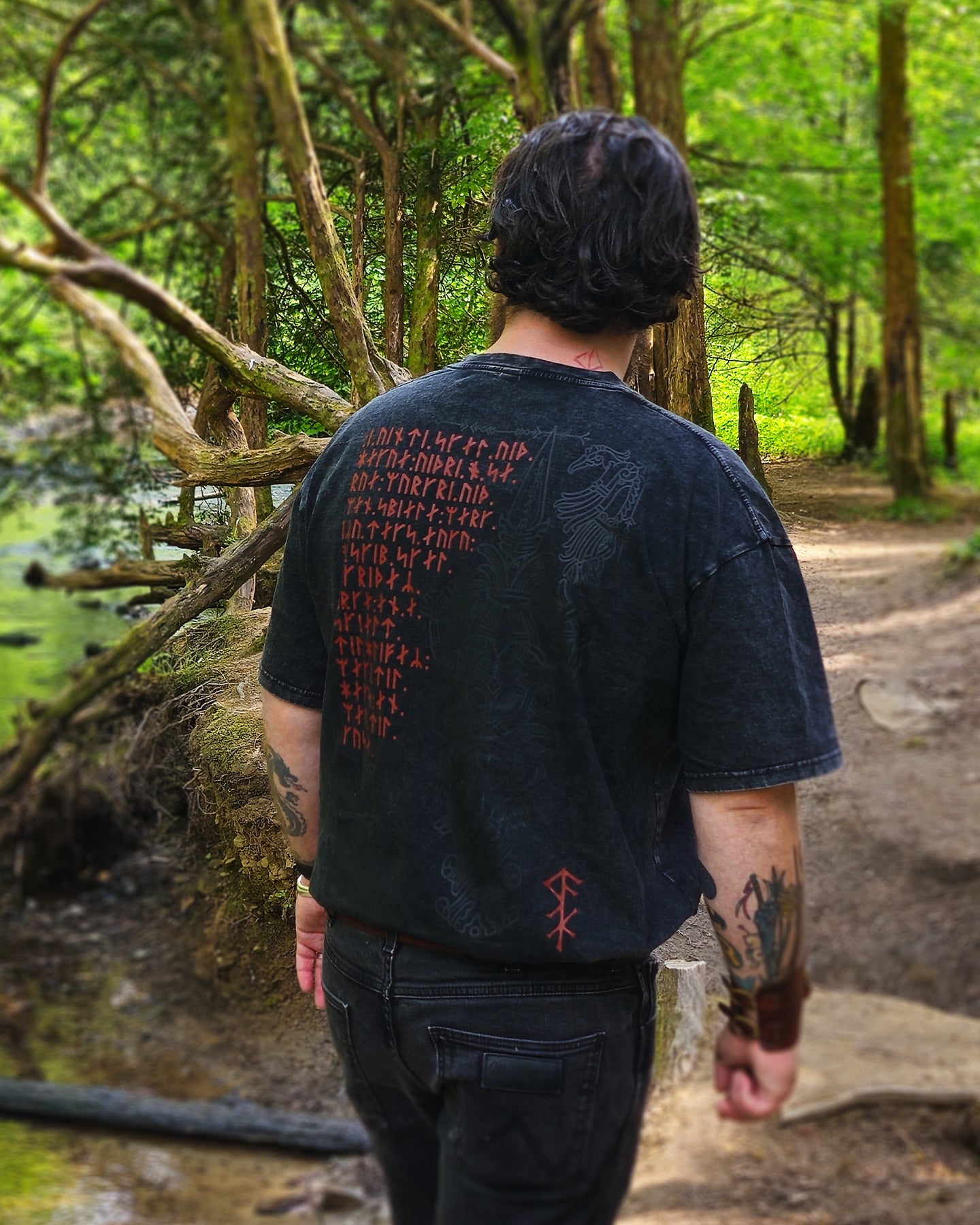 Odin, Allfather - Acid Washed Tshirt