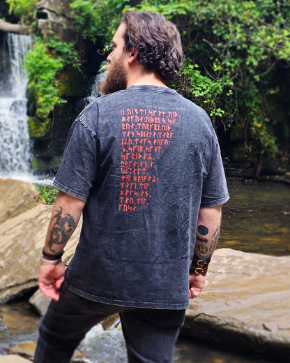 Odin, Allfather - Acid Washed Tshirt