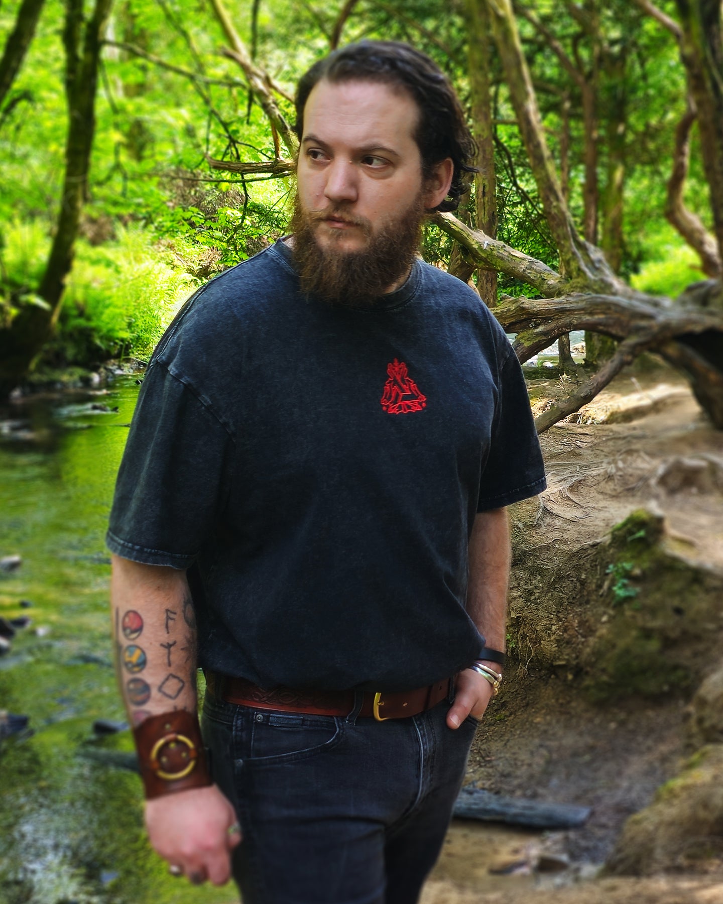 Odin, Allfather - Acid Washed Tshirt