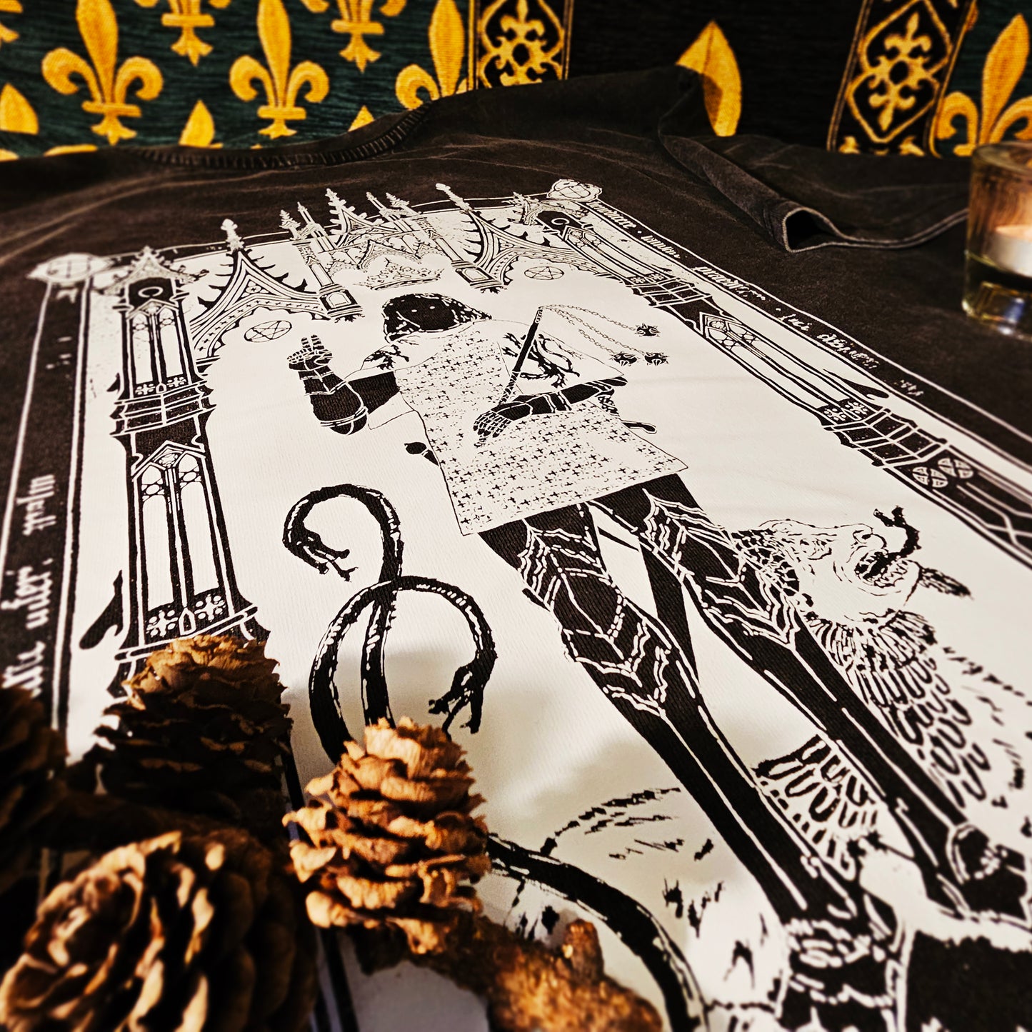 Eques Satanus - Black Vintage Distressed Tshirt