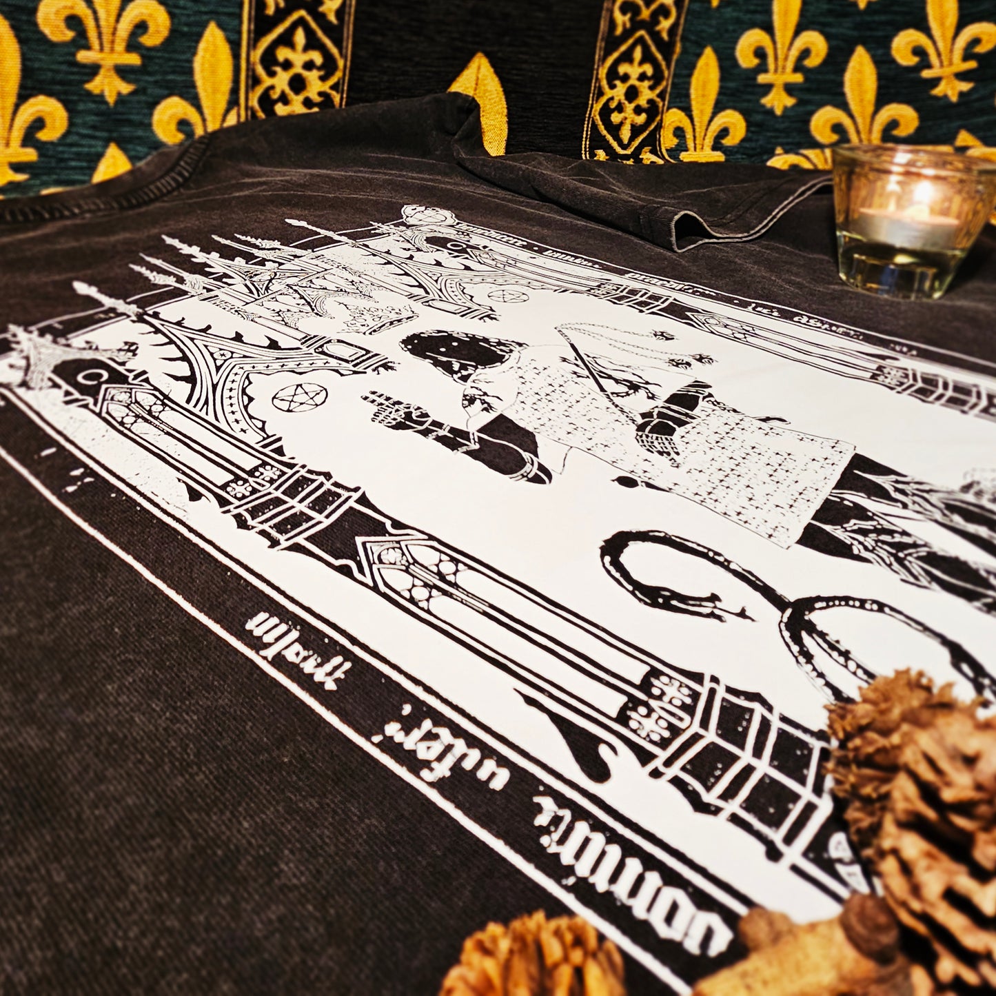 Eques Satanus - Black Vintage Distressed Tshirt