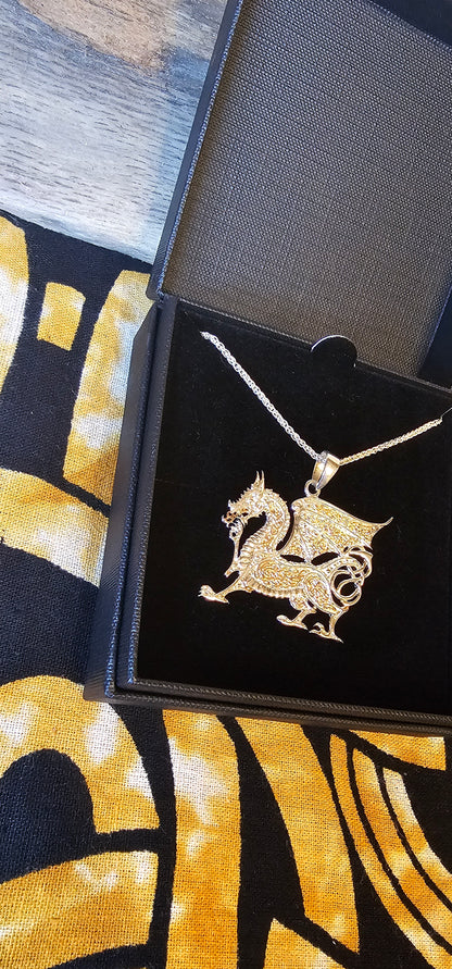 Welsh Jewellery • Dragon Pendant
