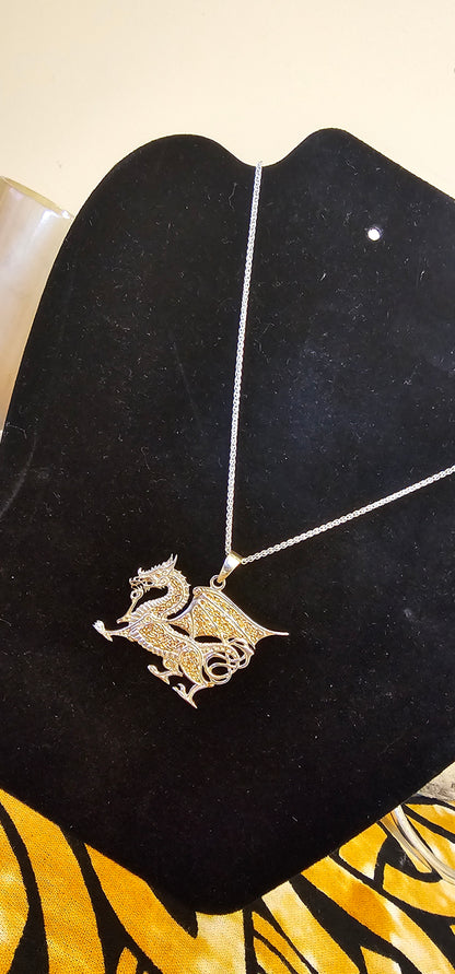 Welsh Jewellery • Dragon Pendant